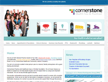 Tablet Screenshot of cornerstonepractice.com